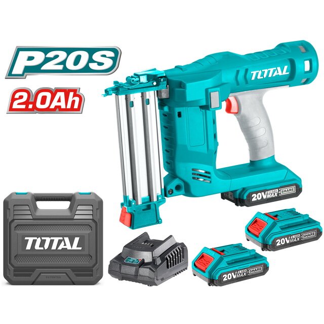 סט אקדח מסמרים אלחוטי ליתיום 20V 2.0AH