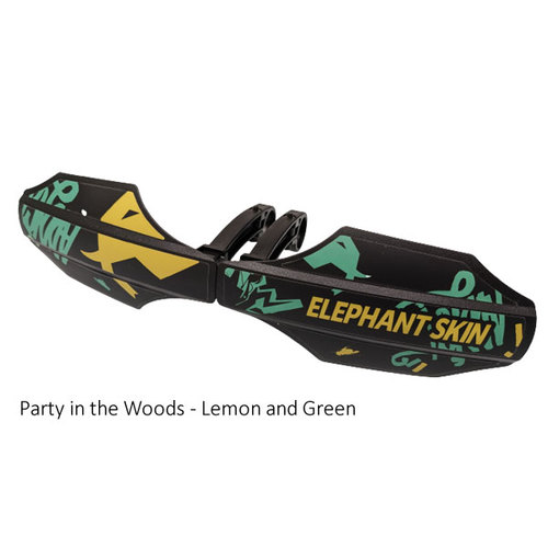 מגני יידים לאופניים אלפנט סקין ירוק / צהוב - ELEPHANT SKIN HANDGUARDS SPECIAL