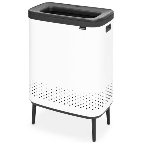 סל כביסה מחולק 45+45 ליטר, BO לבן Brabantia