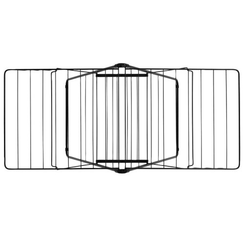 מתלה לכביסה מתקפל 20 מטר, שחור מט Brabantia