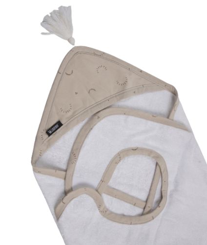 מגבת רחצה קפוצ'ון 100% כותנה במבוק - חום בהיר