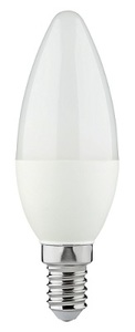 E14 הברגה  MIDEA  C37  LED 5W  נורת נר חלבי אור יום