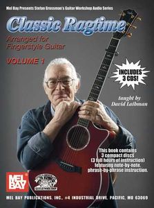 ספר תווים לגיטרה Classic Ragtime, Volume 1: Arranged for Fingerstyle Guitar