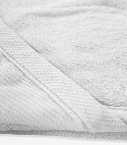 מגבת רחצה קפוצ'ון עם אוזניים 100% כותנה - לבן