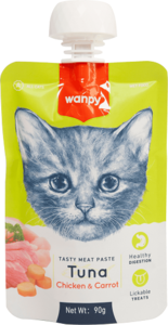 וונפי מחית מוס טונה, עוף וגזר 90 גרם Wanpy meat paste