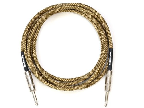 כבל לגיטרה דימרציו וינטג' טוויד 18 פיט DIMARZIO with Switchcraft plugs