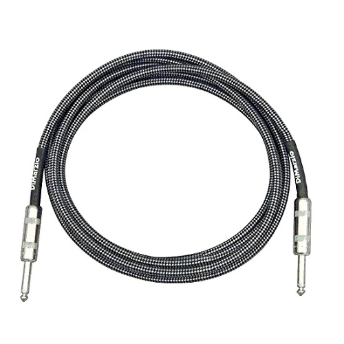 כבל לגיטרה דימרציו אפור 10 פיט  DIMARZIO with Switchcraft plugs