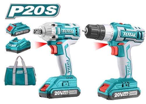 ערכת מקדחה ומפתח אימפקט 20V TCKLI2007