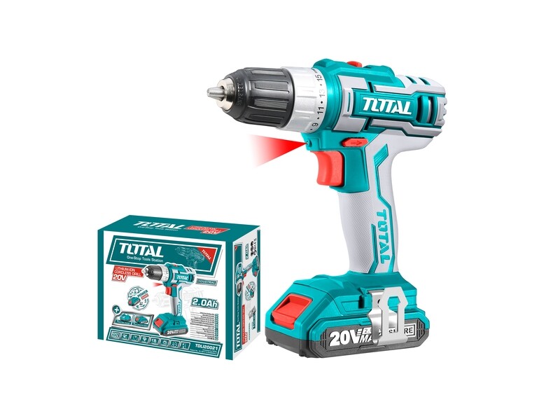 מקדחה נטענת 20V 45Nm TDLI20021 TOTAL