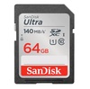 כרטיס זיכרון SANDISK  ULTRA SD 64GB 140MB/S 