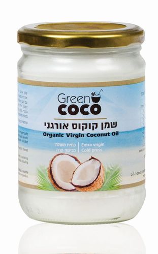 שמן קוקוס אורגני בכ.קרה 500 גרם