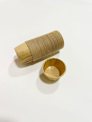 כוסות אפייה צבע קראפט 40 יחידות 5*3.9 ס