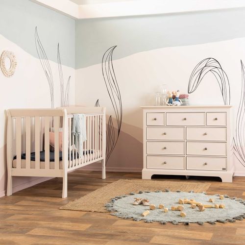 שידת החתלה לתינוק מילאנו MDF בצבע חול