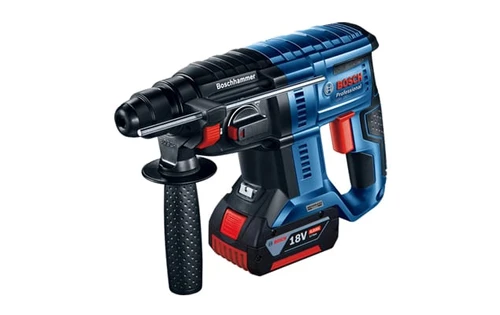 פטישון נטען בראשלס + מטען +סוללת GBH 180-LI EC  4Ah + מזוודה דגם חדש Bosch 