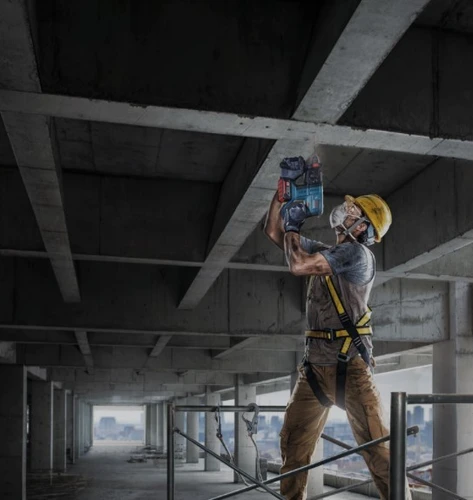 פטישון נטען בראשלס + מטען +סוללת GBH 180-LI EC  4Ah + מזוודה דגם חדש Bosch 