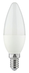 E14 הברגה  MIDEA  C37  LED 5W  נורת נר חלבי לבן חם