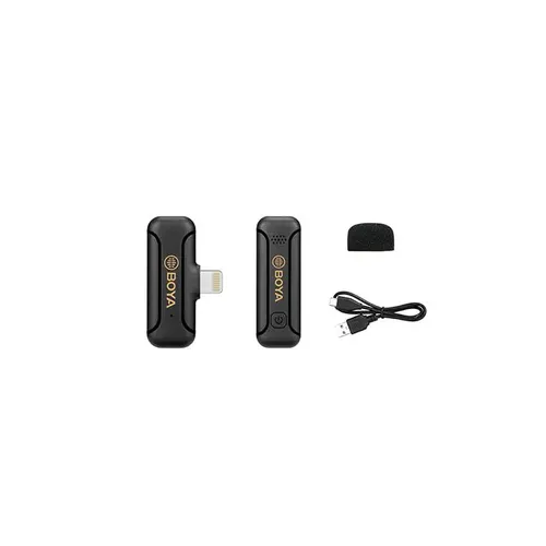 מיקרופון דש אלחוטי אקונומי לאייפון Boya BY-WM3T2-D1