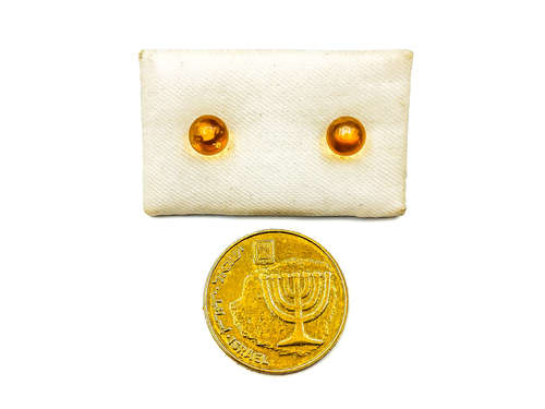 עגיל צמוד עיגול כתום