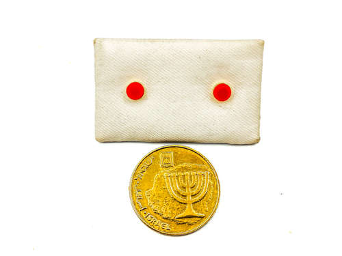 עגיל צמוד עיגול כתום