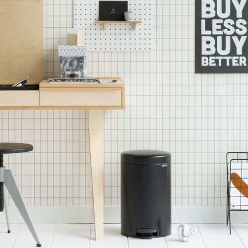פח פדל 12 ליטר שחור מט ברבנטיה | Brabantia NewIcon