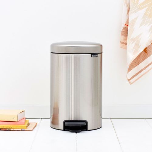 פח פדל 12 ליטר נירוסטה מאט FPP ברבנטיה | Brabantia NewIcon