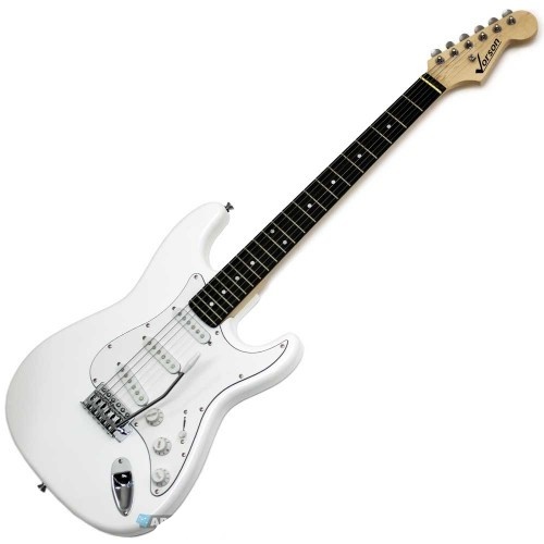 גיטרה חשמלית עם ידית בצבע לבן מבית Vorson