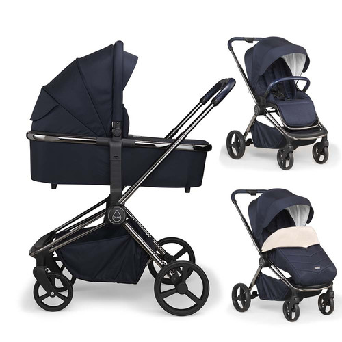 Mee-Go Pure 2-in-1 Pram - Accessories - True Blue- כחול