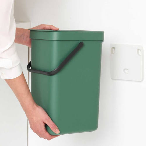 פח הפרדה 12 ליטר פלסטיק, ירוק עז Brabantia