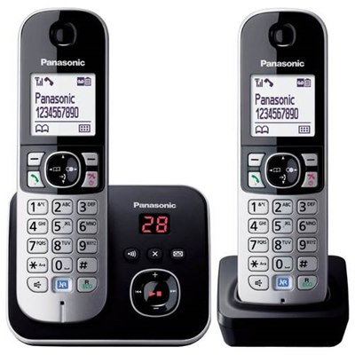 טלפון אלחוטי Panasonic KXTG6822 פנסוניק +משיבון 