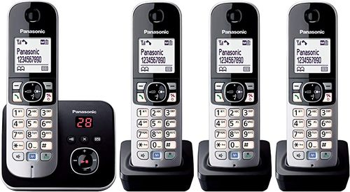 טלפון אלחוטי Panasonic KXTG6824 פנסוניק +משיבון 
