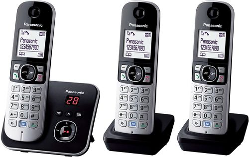 טלפון אלחוטי Panasonic KXTG6823 פנסוניק +משיבון 