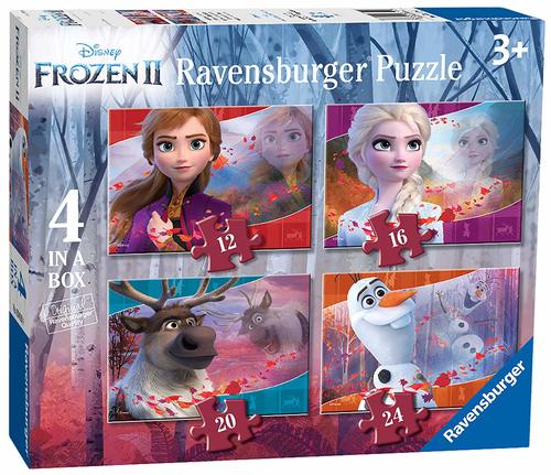 4 פאזלים בקופסא - FROZEN 2