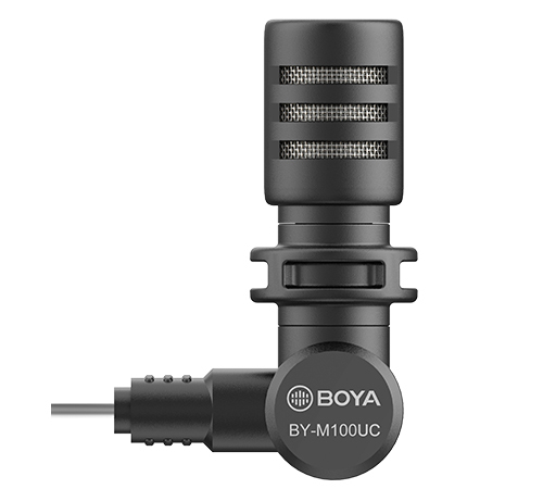 מיקרופון בחיבור למכשירי Type-C דגם Boya BY-M100UC