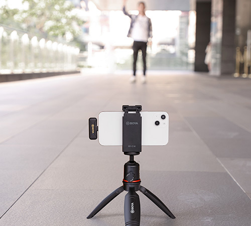 זוג מיקרופונים דש אלחוטיים לאייפון Boya BY-WM3T2-D2