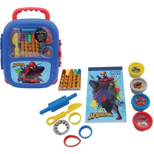 מזוודת יצירה עם בצק - SPIDERMAN