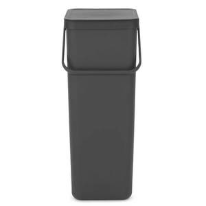 פח אשפה מפלסטיק 40 ליטר, אפור כהה Brabantia