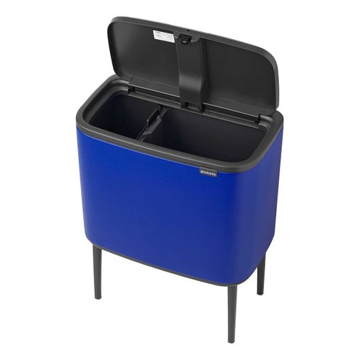 פח אשפה למחזור 11+23 ליטר, BO כחול Brabantia