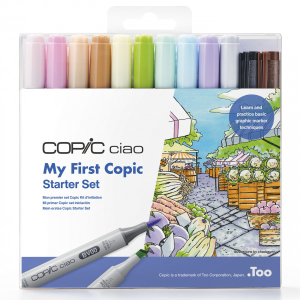 סט 10 טושים Copic ciao ושני ליינרים