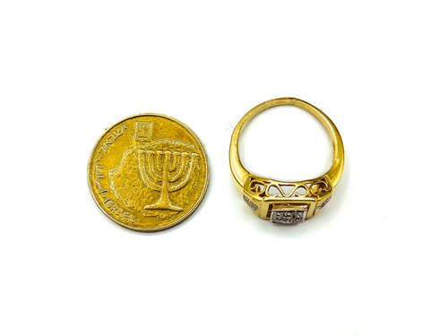 טבעת ענתיקה יהלומים
