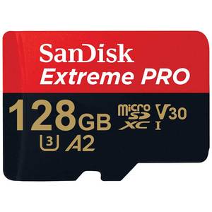 כרטיס זיכרון Sandisk microSD Extreme Pro 128GB 200MBs מהיר
