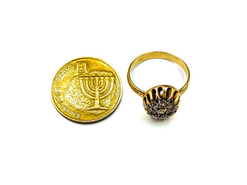 טבעת ענתיקה יהלומים