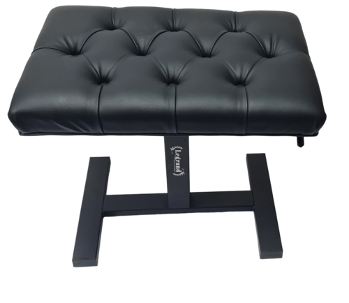 כסא פסנתר הידראולי בצבע שחור PB-59A עם רגליים בצורת H בצבע שחור מט מבית LEGRAND