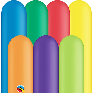 בלונים ליצירת צורות Qualatex Carnival 260Q אמריקאי 100 יחידות