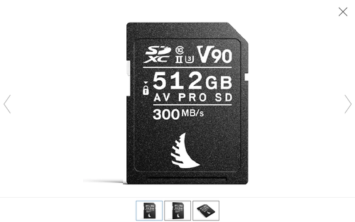 כרטיס זיכרון Angelbird 512GB AV Pro Mk 2 UHS-II V90 SDXC
