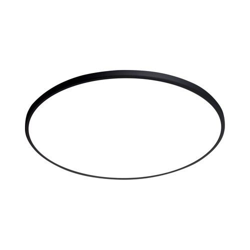 צמוד תקרה עגול דק שחור TIME 64W 80CM 12CCT- גוון אור משתנה בלחיצה על ידי שלט רחוק , 16 דרגות עמעום ,  בעל מצב לילה . Nisko 
