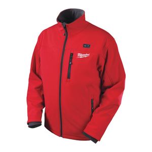 מעיל מחמם XL אדום M 12 HJ RED כולל סוללה2A + מטען Milwaukee
