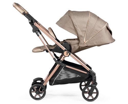 עגלה משולבת לתינוק - Vivace Mon Amour Peg perego - אפור ורוד פג פרגו