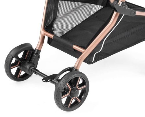 עגלה משולבת לתינוק - Vivace Mon Amour Peg perego - אפור ורוד פג פרגו