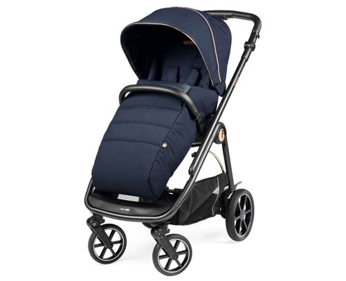 עגלה לתינוק עם סל שכיבה Veloce Blue Shine Peg perego  - כחול פג פרגו