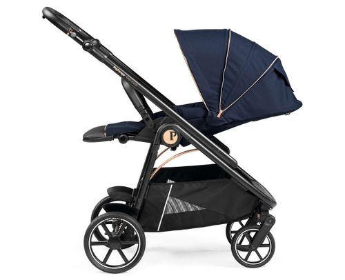 עגלה לתינוק עם סל שכיבה Veloce Blue Shine Peg perego  - כחול פג פרגו